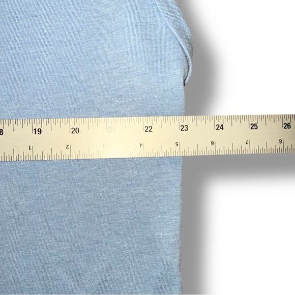 TALBOTS DROP SHOULDER V-NECK TEE - 1X Tranquil Blue - Picture 13 of 13